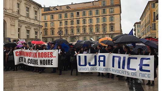 Professions de justice en colère : Nice et Grasse descendent dans la rue