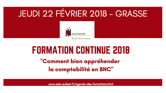 Formation EDA Sud Est : "Comment bien appréhender la comptabilité en BNC"