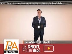 Vidéo - Acheter un bien immobilier au tribunal | Jean Valière Vialex