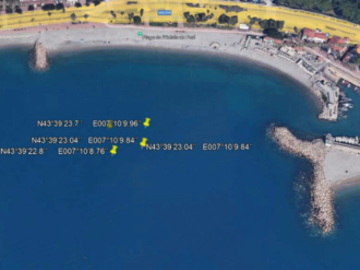 La DDTM 06 procède au nettoyage des fonds marins suite au démantèlement de la ferme aquacole Loulou bas I à Cagnes-sur-Mer