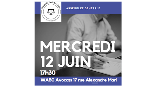 AG Clinique du Droit des Affaires Nice mercredi 12 juin à 17h30