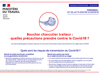 Des fiches conseils pour accompagner les employeurs dans la mise en œuvre des moyens de protection contre le virus