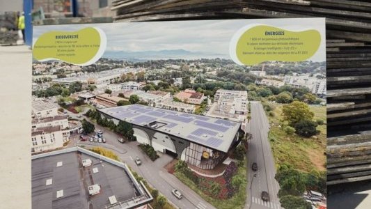 Réaménagement du quartier des Combes à Antibes : première visite du chantier du nouveau supermarché Lidl