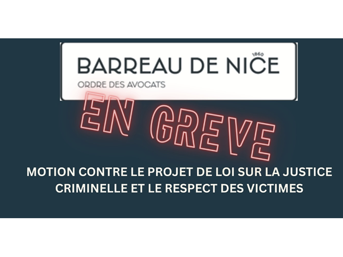 Le Barreau de Nice s'oppo