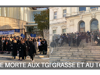 Nice et Grasse : Magistrats et Avocats ne cèdent rien