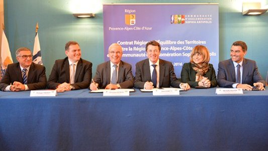 Contrat Régional d'Équilibre Territorial entre la Région PACA et la Communauté d'Agglomération Sophia Antipolis