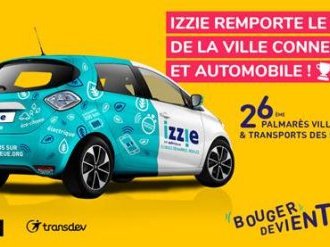 L'expérimentation d'auto-partage Izzie de la Métropole Nice Côte d'Azur récompensée du prix "Ville connectée et automobile"