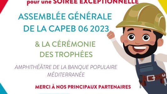 La CAPEB 06 tiendra son AG annuelle le 26 mai