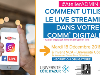 AtelierADMIN - "Comment utiliser le live streaming ?" le 18 décembre 
