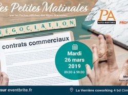 #PetiteMatinalePA le 26 mars : ""La renégociation des contrats commerciaux : Aspects juridiques et pratiques"