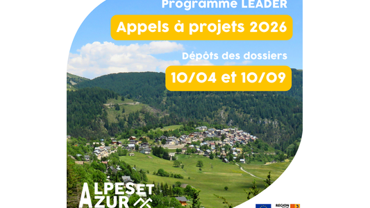 GAL Alpes et Azur : nouvel appel à projets LEADER destiné à soutenir des initiatives de développement rural 
