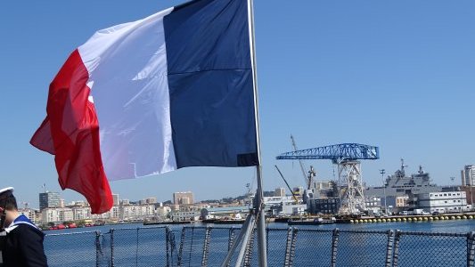 Le capitaine de frégate Pascal Germain, commandant de l'École des matelots
