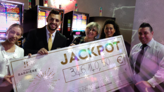 Jackpot exceptionnel de 346.140€ au Casino Barrière Menton !