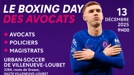 Le Boxing Day des avocats, policiers et magistrats de retour pour sa 7e édition le 13 décembre