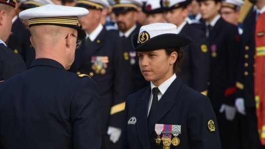 Les marins-pompiers de Toulon se souviennent du terrible incendie de Marseille