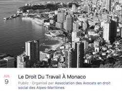 FORMATION AAPDS : "Le Droit Du Travail À Monaco" le 9 juillet