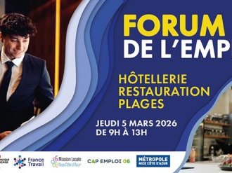 Forum de l'Emploi Hôtellerie-Restauration-Plages : un rendez-vous clé pour l'emploi saisonnier à Nice le 5 mars 