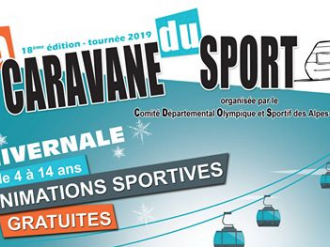 La tournée de la Caravane du Sport démarre dans la Station d'AURON Samedi 2 février 2019