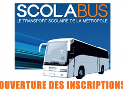 Ouverture des inscriptions au service de transport scolaire de la Métropole Nice Côte d'Azur SCOLABUS