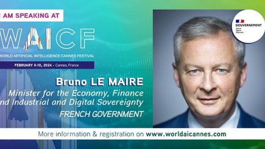 World AI Cannes Festival : Bruno Le Maire donnera une conférence