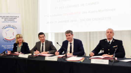 Le Palais des Festivals et des Congrès de Cannes, 1er site labellisé Sécuri-Site du département des Alpes-Maritimes