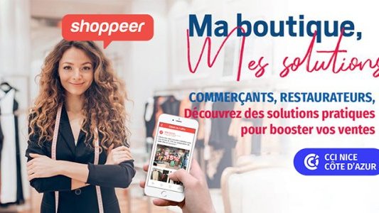 L'appli Shoppeer intègre le catalogue « Ma Boutique Mes Solutions » de la CCI Nice Côte d'Azur