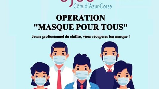Le CJEC Côte d'Azur Corse lance l'opération "Masques pour tous" pour équiper les jeunes professionnels du chiffre