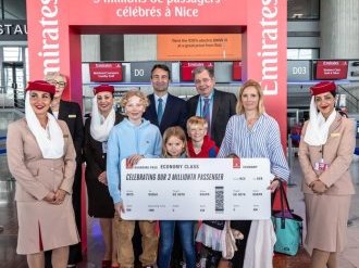 Trois millions de passagers transportés par Emirates sur la ligne Nice-Dubaï !