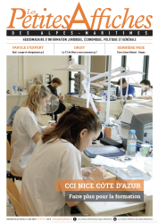 Une de la semaine des Petites Affiches des Alpes Maritimes