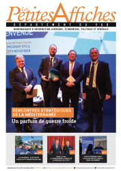 Une de la semaine des Petites Affiches des Alpes Maritimes