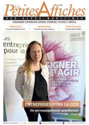 Une de la semaine des Petites Affiches des Alpes Maritimes