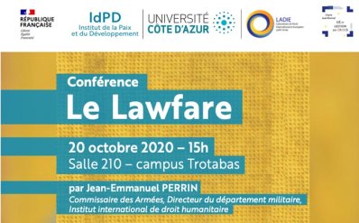  "Le lawfare", conférence de Jean-Emmanuel Perrin à la Fac de Droit demain