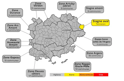 Sécheresse – La zone Siagne aval en alerte, le reste du Var en vigilance